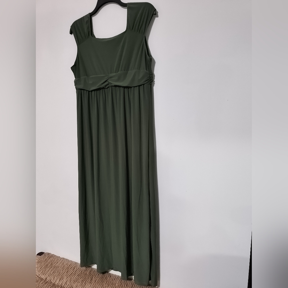 New Green Sleeveless Dress / Size XL Petite - Picture 8 of 8